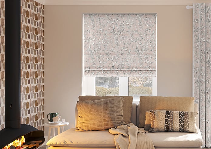 Aviary Velvet, Serenity - Motorised Roman Blind - Image 3